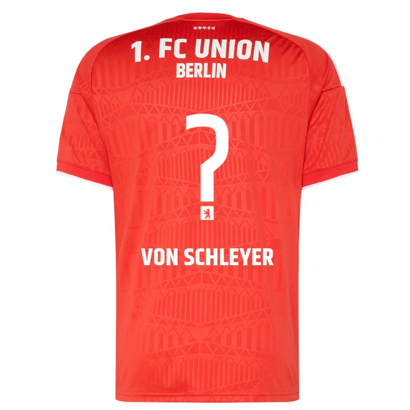 Danxen Mujer Camiseta Leopold Von Schleyer #0 Rojo Blanco 1ª Equipación 2026/27 La Camisa