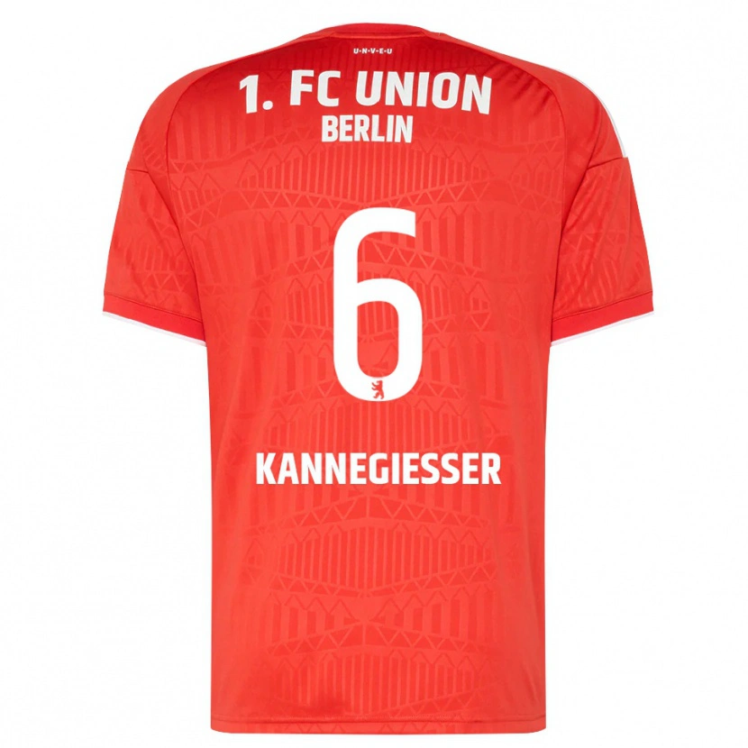 Danxen Mujer Camiseta Tom Kannegießer #6 Rojo Blanco 1ª Equipación 2026/27 La Camisa