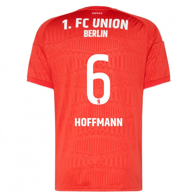 Danxen Mujer Camiseta Finn Hoffmann #6 Rojo Blanco 1ª Equipación 2026/27 La Camisa