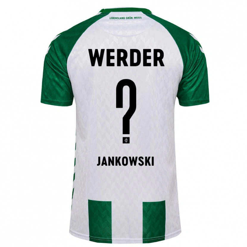 Danxen Mujer Camiseta Fiete Jankowski #0 Verde Blanco 1ª Equipación 2026/27 La Camisa