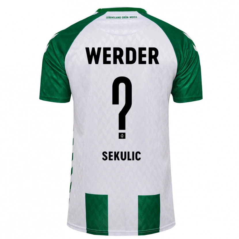 Danxen Mujer Camiseta Jug Sekulic #0 Verde Blanco 1ª Equipación 2026/27 La Camisa
