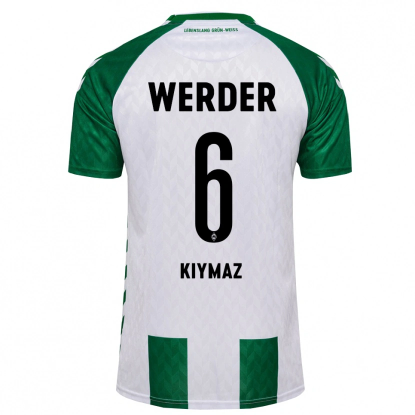Danxen Mujer Camiseta Anil Kiymaz #6 Verde Blanco 1ª Equipación 2026/27 La Camisa