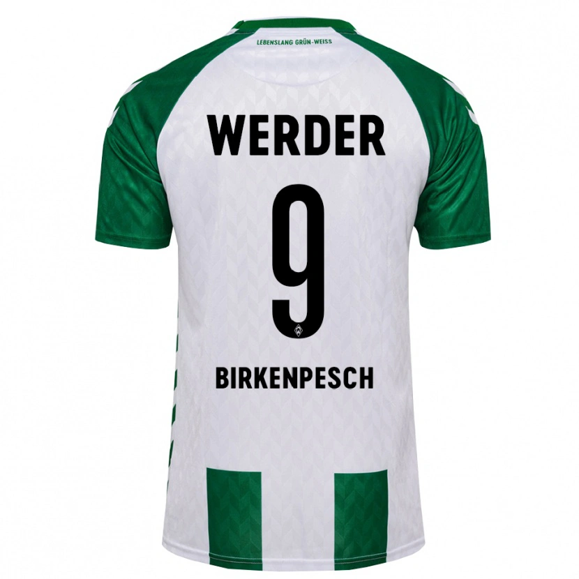 Danxen Mujer Camiseta Noah Birkenpesch #9 Verde Blanco 1ª Equipación 2026/27 La Camisa