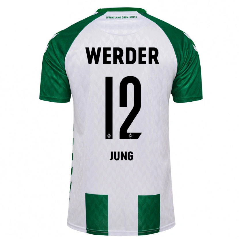 Danxen Mujer Camiseta Hugo Jung #12 Verde Blanco 1ª Equipación 2026/27 La Camisa