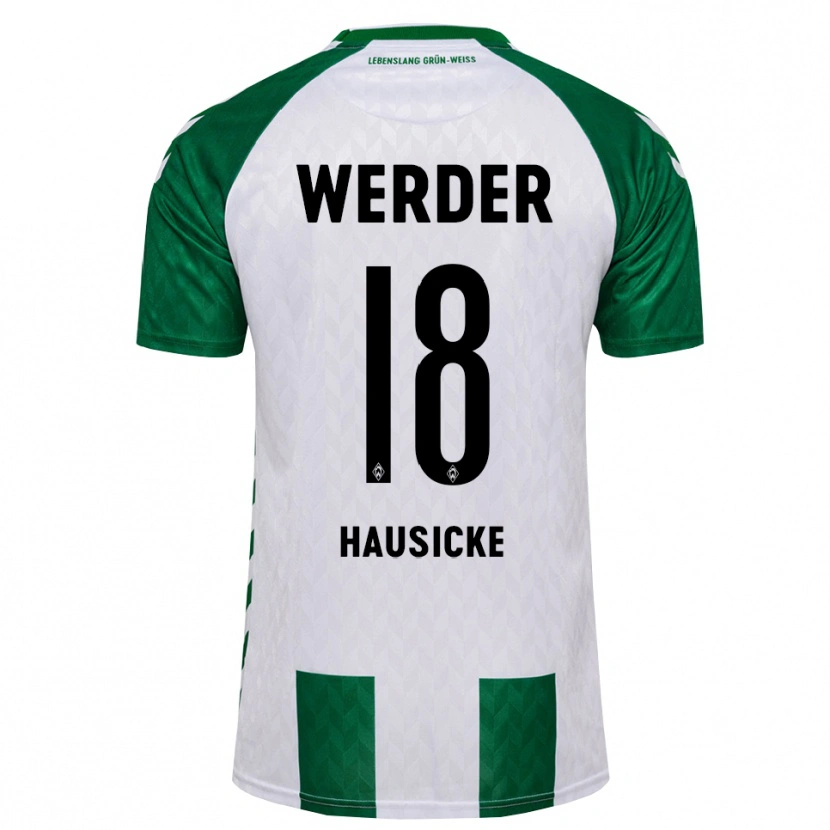 Danxen Mujer Camiseta Lina Hausicke #18 Verde Blanco 1ª Equipación 2026/27 La Camisa