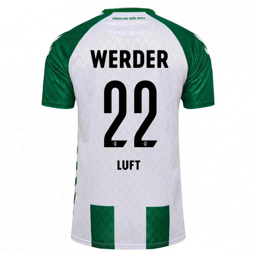 Danxen Mujer Camiseta Julian Luft #22 Verde Blanco 1ª Equipación 2026/27 La Camisa