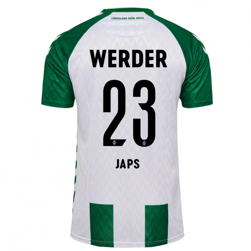 Danxen Mujer Camiseta Adrian Japs #23 Verde Blanco 1ª Equipación 2026/27 La Camisa