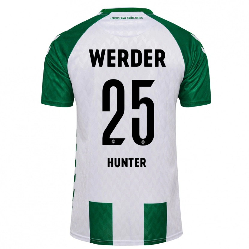 Danxen Mujer Camiseta Leif Hunter #25 Verde Blanco 1ª Equipación 2026/27 La Camisa