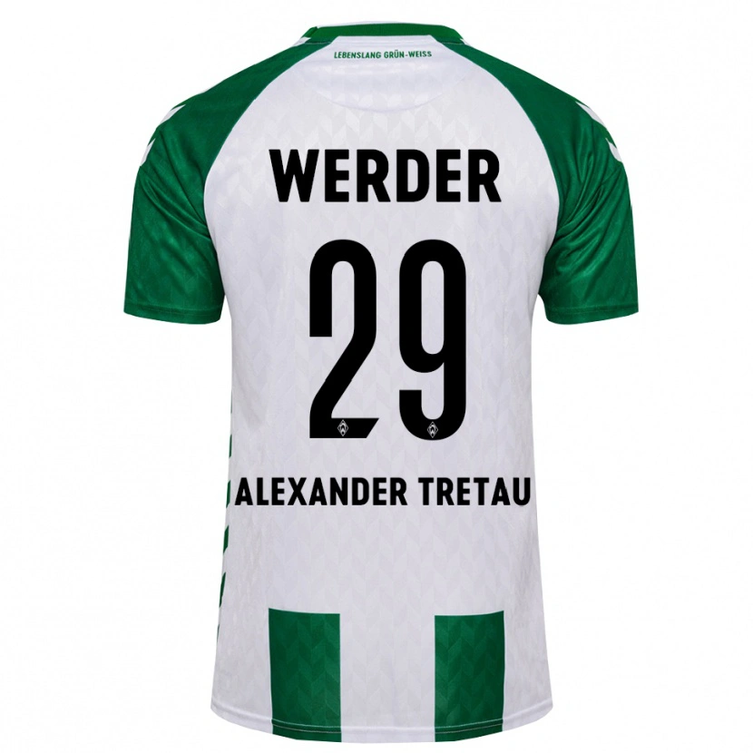 Danxen Mujer Camiseta Hans Alexander Tretau #29 Verde Blanco 1ª Equipación 2026/27 La Camisa