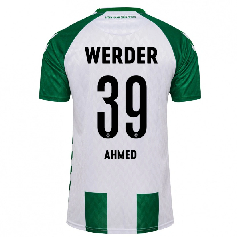 Danxen Mujer Camiseta Abdelhamid Ahmed #39 Verde Blanco 1ª Equipación 2026/27 La Camisa