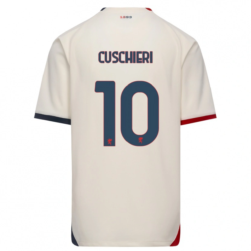 Danxen Mujer Camiseta Rachel Cuschieri #10 Blanco Roto Rojo 2ª Equipación 2026/27 La Camisa