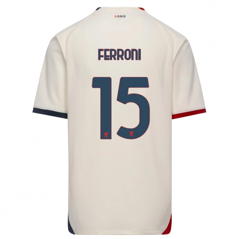 Danxen Mujer Camiseta Leonardo Ferroni #15 Blanco Roto Rojo 2ª Equipación 2026/27 La Camisa