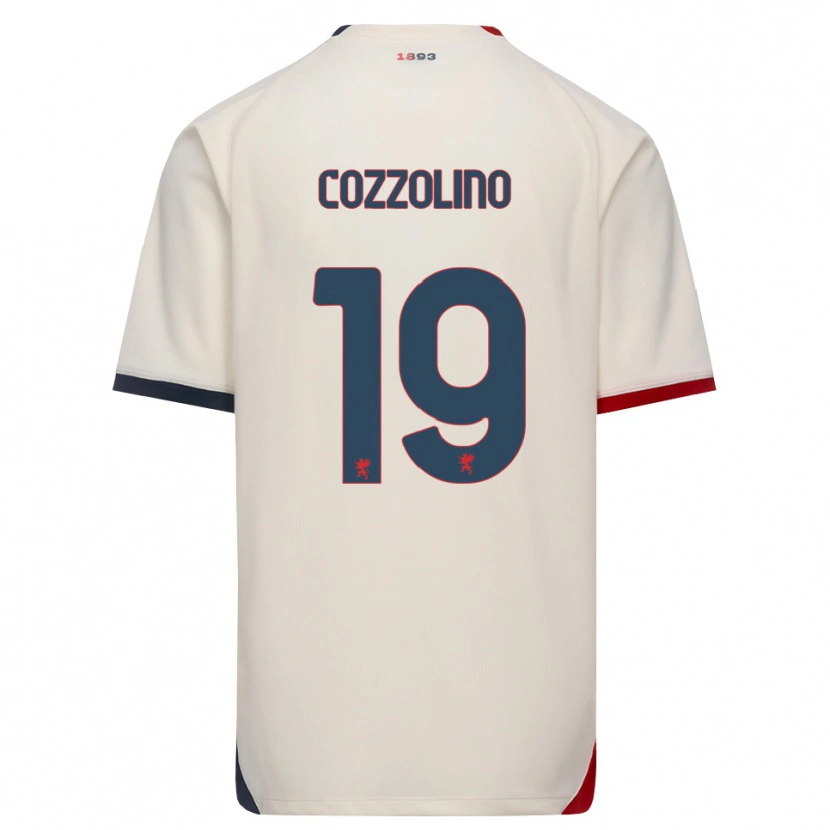 Danxen Mujer Camiseta Carmine Cozzolino #19 Blanco Roto Rojo 2ª Equipación 2026/27 La Camisa