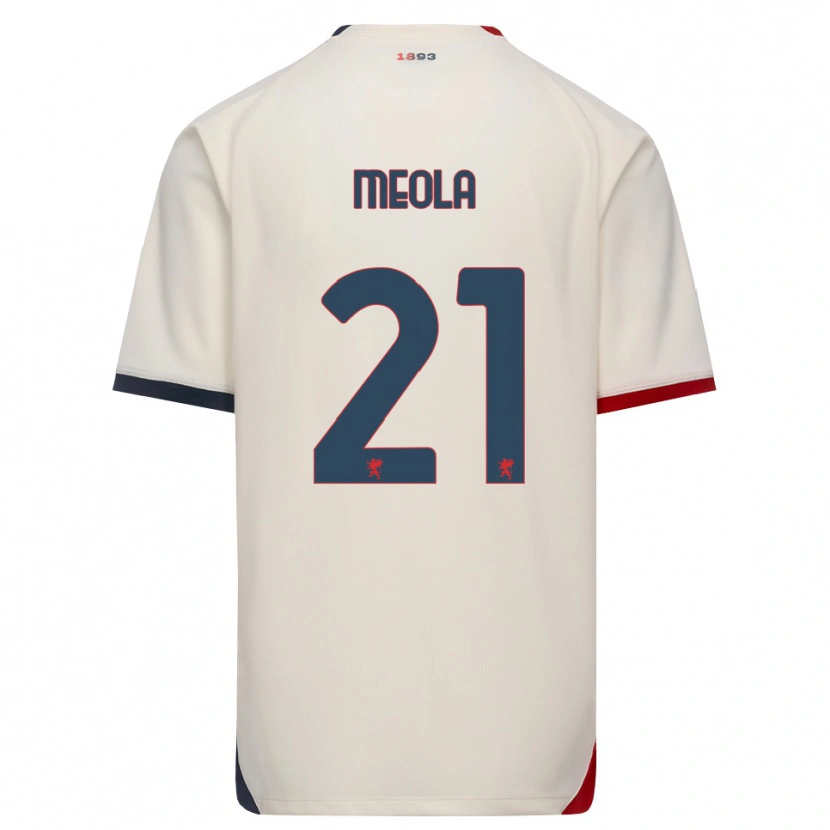 Danxen Mujer Camiseta Kevin Meola #21 Blanco Roto Rojo 2ª Equipación 2026/27 La Camisa