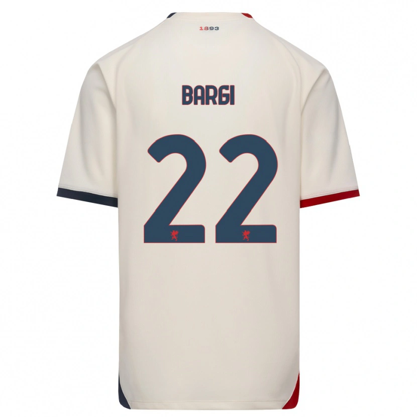 Danxen Mujer Camiseta Caterina Bargi #22 Blanco Roto Rojo 2ª Equipación 2026/27 La Camisa