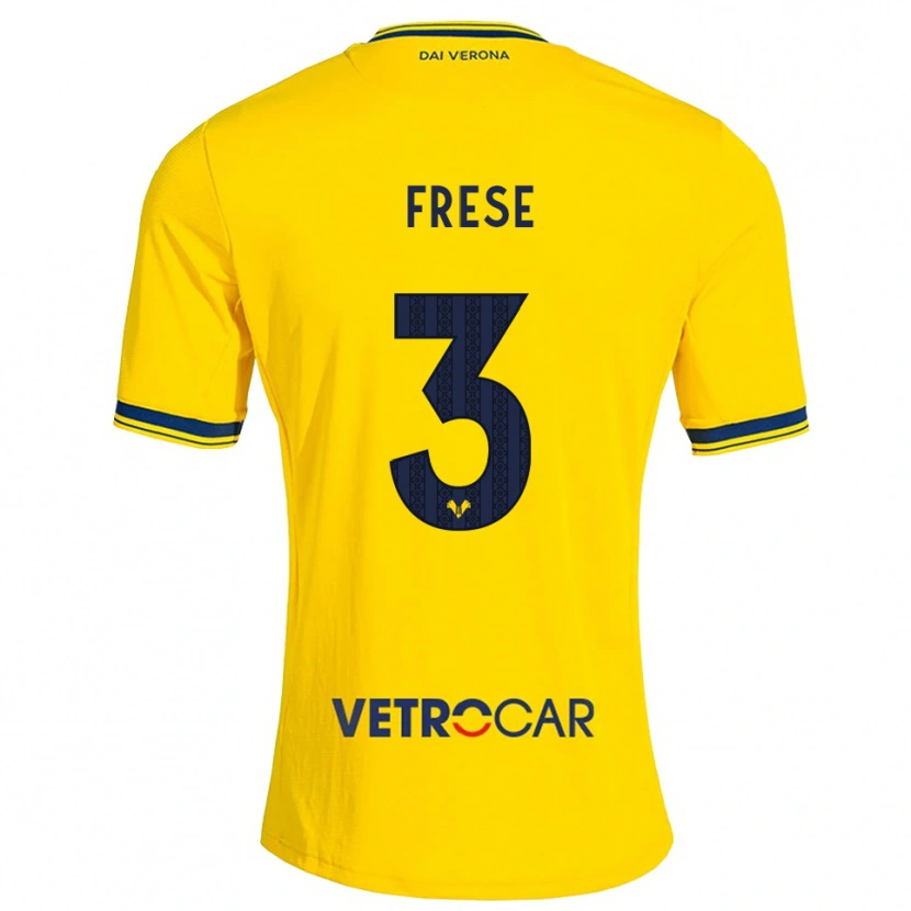 Danxen Mujer Camiseta Martin Frese #3 Amarillo Rojo 2ª Equipación 2026/27 La Camisa