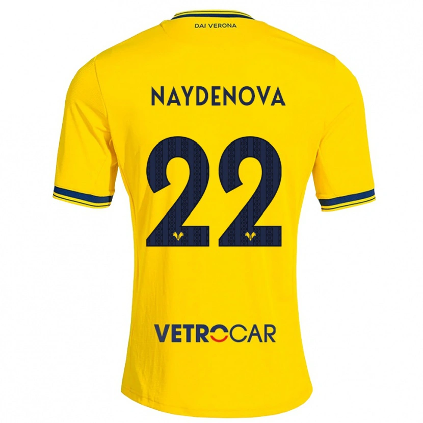 Danxen Mujer Camiseta Ivana Naydenova #22 Amarillo Rojo 2ª Equipación 2026/27 La Camisa