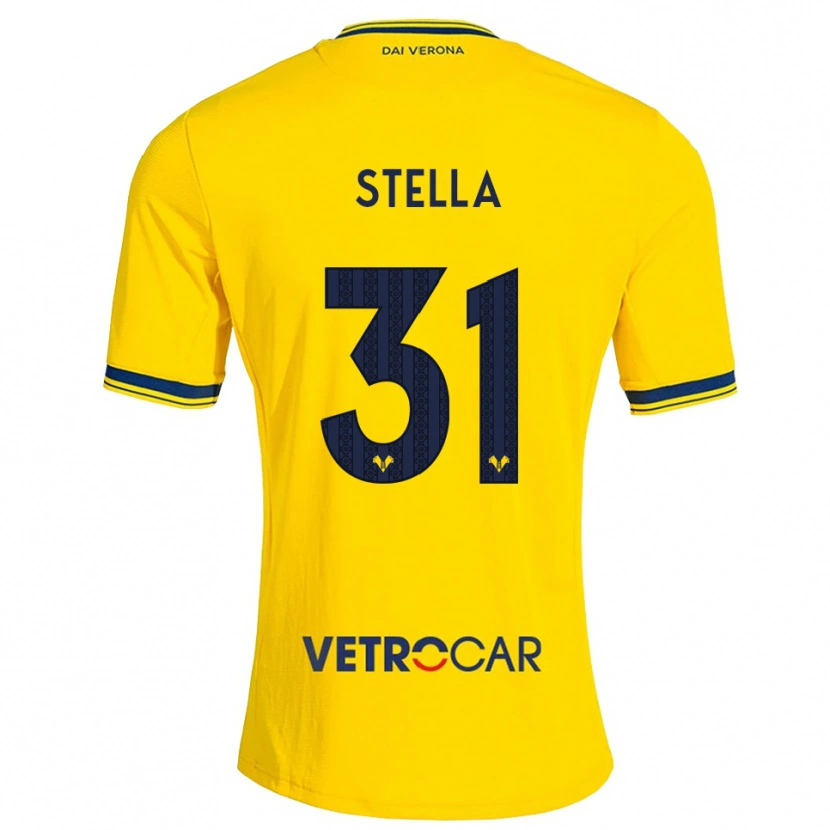 Danxen Mujer Camiseta Kevin Stella #31 Amarillo Rojo 2ª Equipación 2026/27 La Camisa