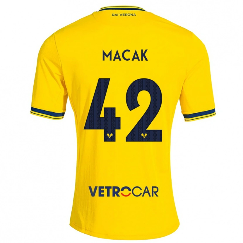Danxen Mujer Camiseta Tian Macak #42 Amarillo Rojo 2ª Equipación 2026/27 La Camisa