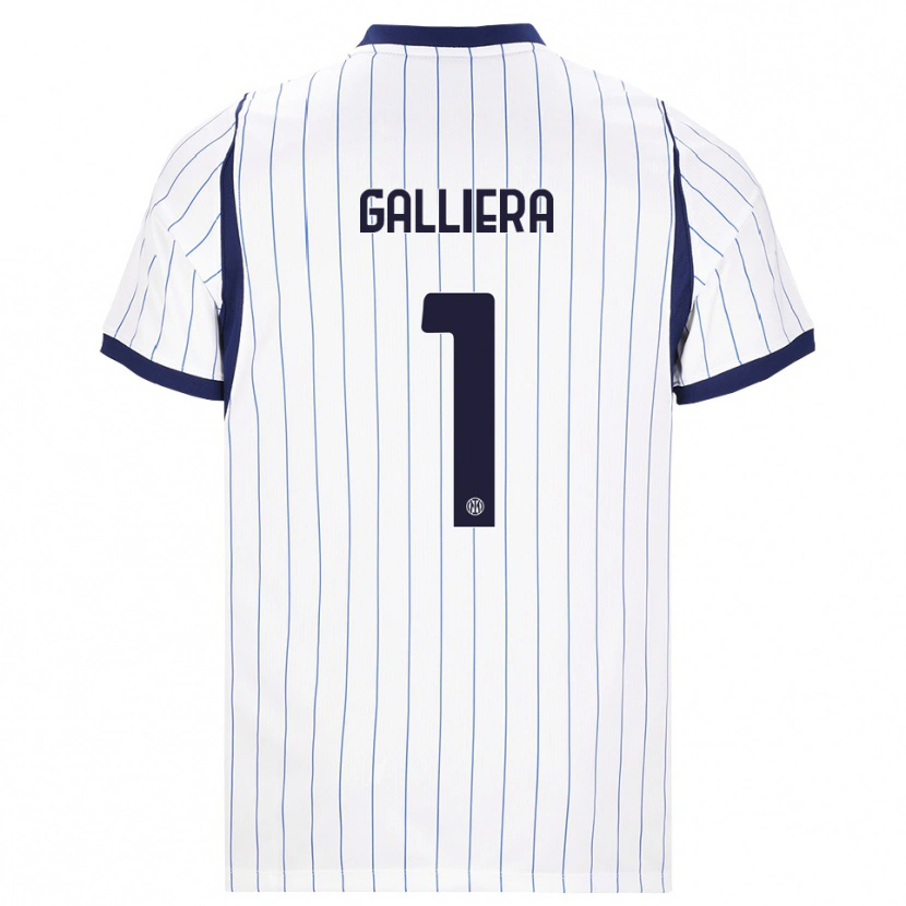 Danxen Mujer Camiseta Carlo Galliera #1 Blanco Azul Marino 2ª Equipación 2026/27 La Camisa
