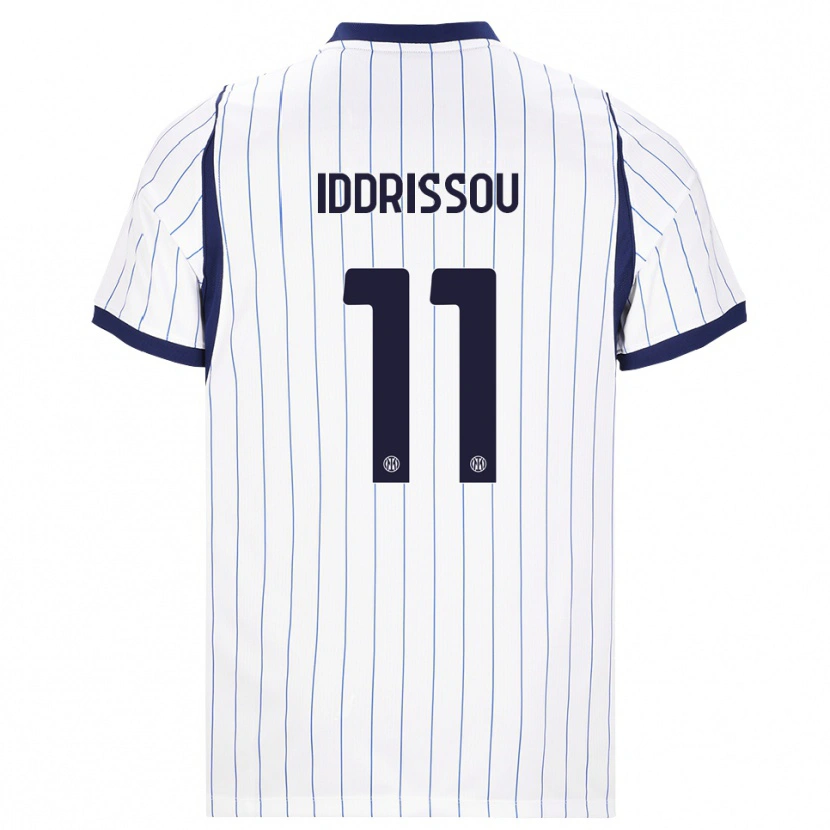 Danxen Mujer Camiseta Jamal Iddrissou #11 Blanco Azul Marino 2ª Equipación 2026/27 La Camisa