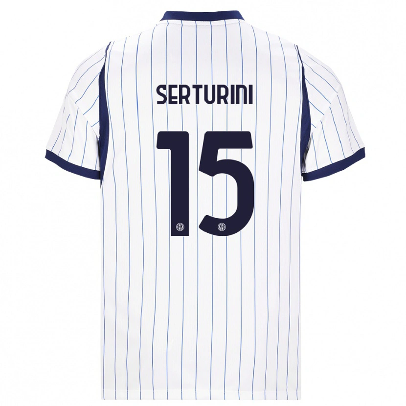 Danxen Mujer Camiseta Annamaria Serturini #15 Blanco Azul Marino 2ª Equipación 2026/27 La Camisa