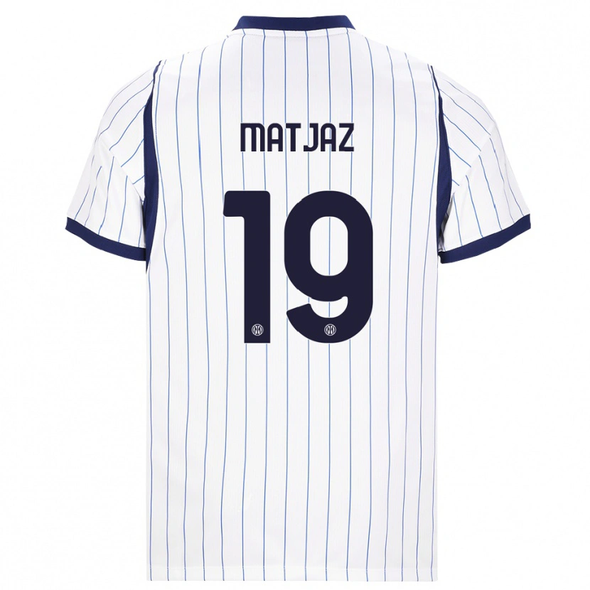 Danxen Mujer Camiseta Samo Matjaz #19 Blanco Azul Marino 2ª Equipación 2026/27 La Camisa