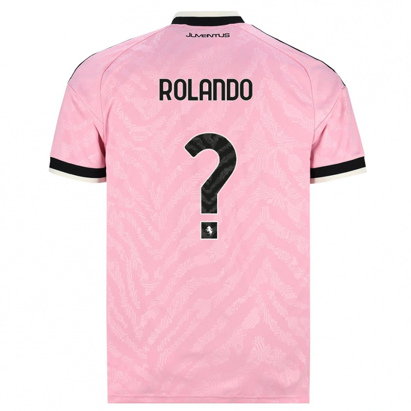 Danxen Mujer Camiseta Matteo Rolando #0 Rosa Negro 2ª Equipación 2026/27 La Camisa