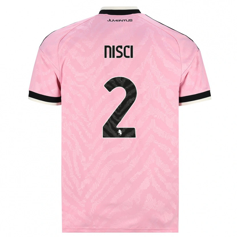 Danxen Mujer Camiseta Alessandro Nisci #2 Rosa Negro 2ª Equipación 2026/27 La Camisa