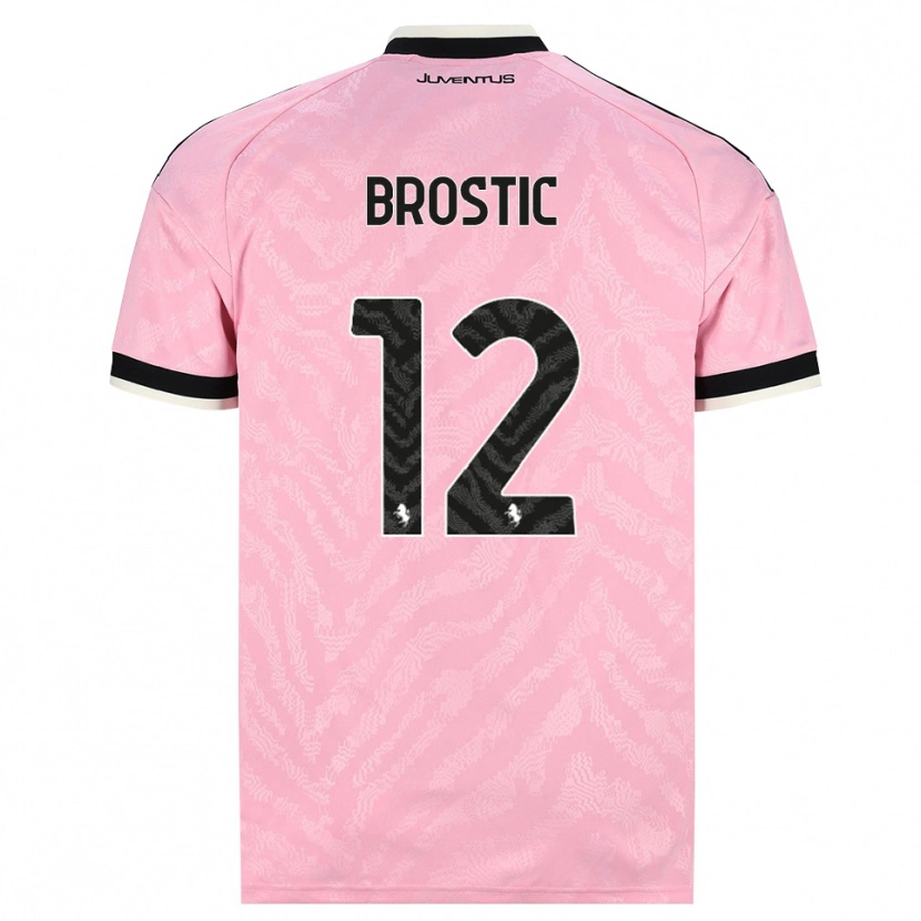 Danxen Mujer Camiseta Gabriel Broștic #12 Rosa Negro 2ª Equipación 2026/27 La Camisa