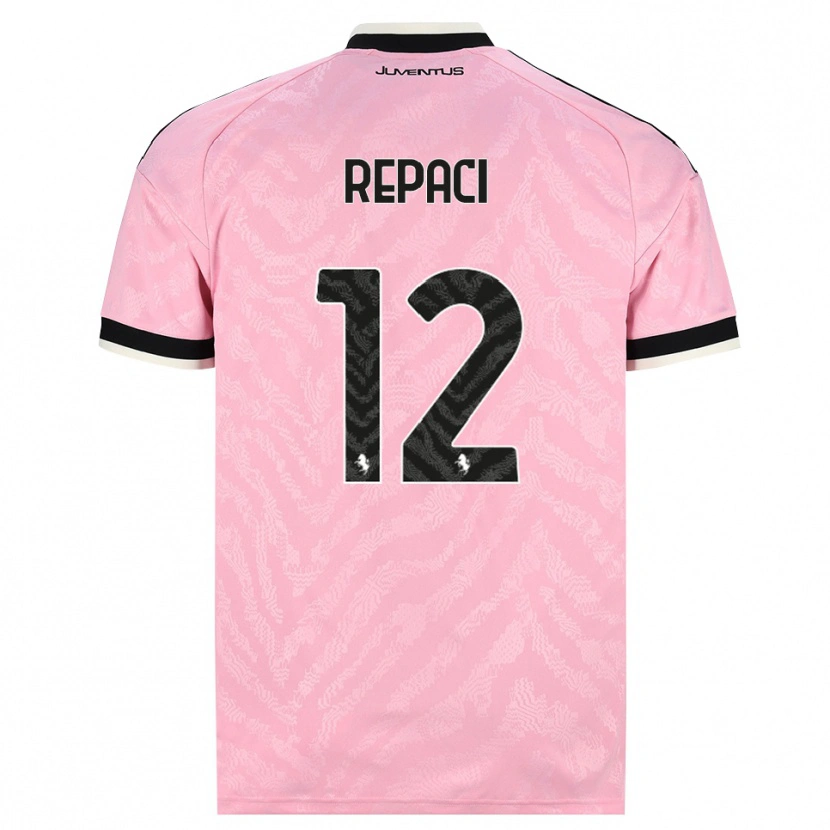Danxen Mujer Camiseta Tommaso Repaci #12 Rosa Negro 2ª Equipación 2026/27 La Camisa