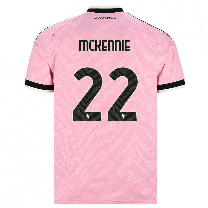 Danxen Mujer Camiseta Weston Mckennie #22 Rosa Negro 2ª Equipación 2026/27 La Camisa