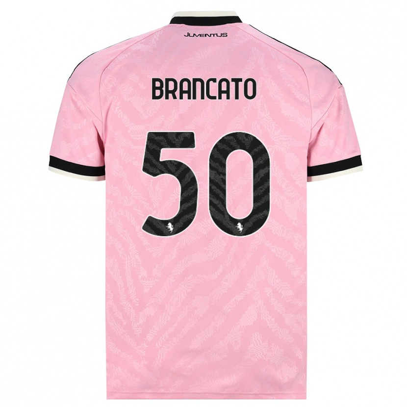 Danxen Mujer Camiseta Alessandro Brancato #50 Rosa Negro 2ª Equipación 2026/27 La Camisa