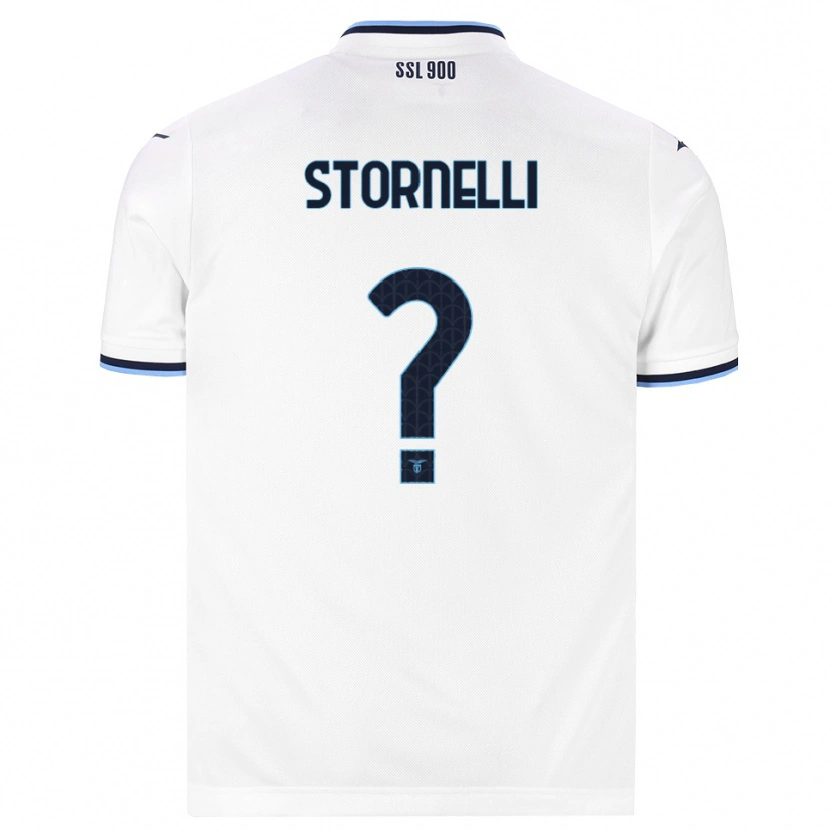 Danxen Mujer Camiseta Matteo Stornelli #0 Blanco Azul Marino 2ª Equipación 2026/27 La Camisa