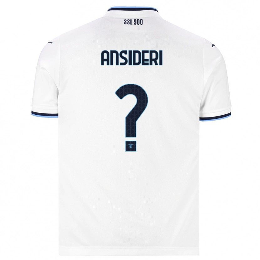 Danxen Mujer Camiseta Andrea Ansideri #0 Blanco Azul Marino 2ª Equipación 2026/27 La Camisa
