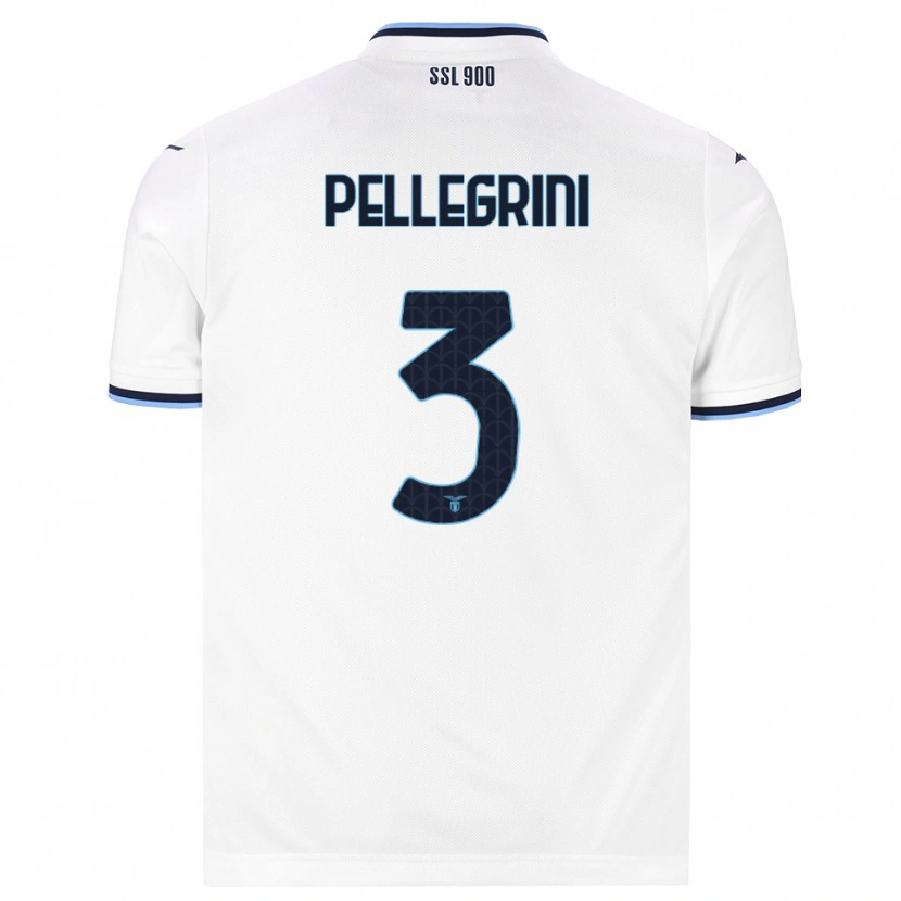 Danxen Mujer Camiseta Luca Pellegrini #3 Blanco Azul Marino 2ª Equipación 2026/27 La Camisa