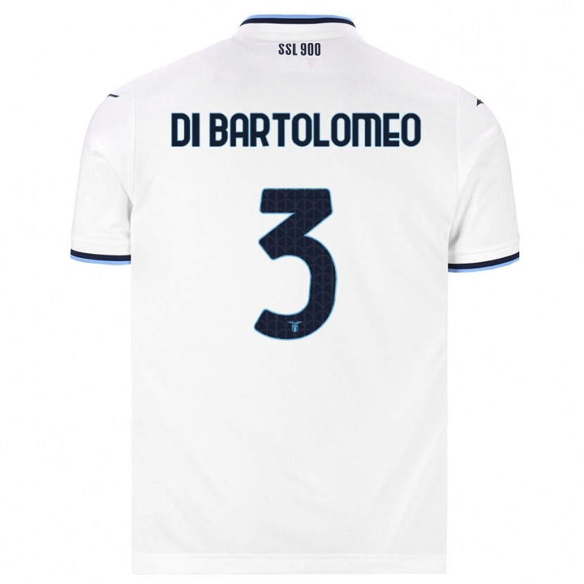 Danxen Mujer Camiseta Damiano Di Bartolomeo #3 Blanco Azul Marino 2ª Equipación 2026/27 La Camisa