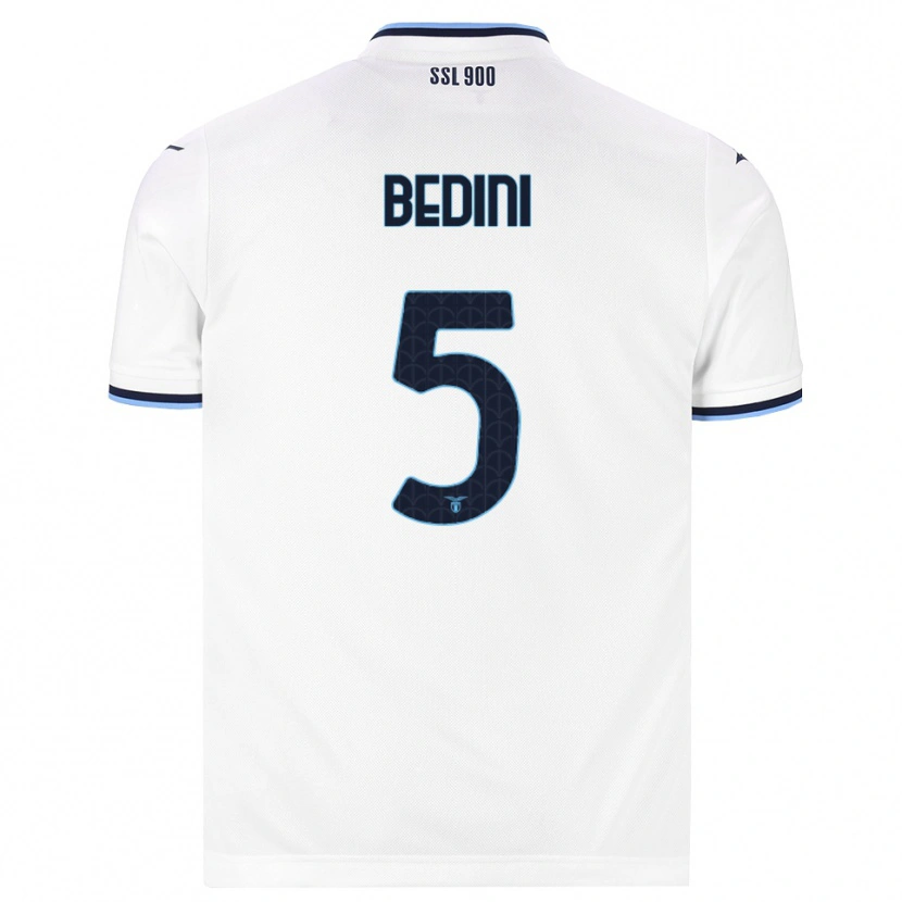 Danxen Mujer Camiseta Filippo Bedini #5 Blanco Azul Marino 2ª Equipación 2026/27 La Camisa