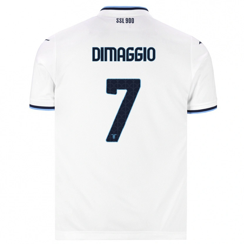 Danxen Mujer Camiseta Cosimo Dimaggio #7 Blanco Azul Marino 2ª Equipación 2026/27 La Camisa