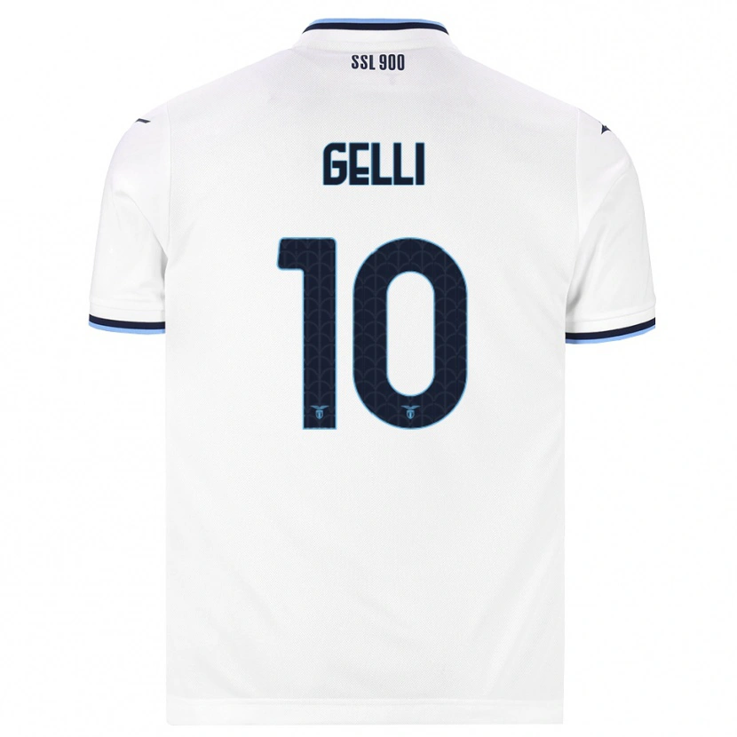 Danxen Mujer Camiseta Valerio Gelli #10 Blanco Azul Marino 2ª Equipación 2026/27 La Camisa