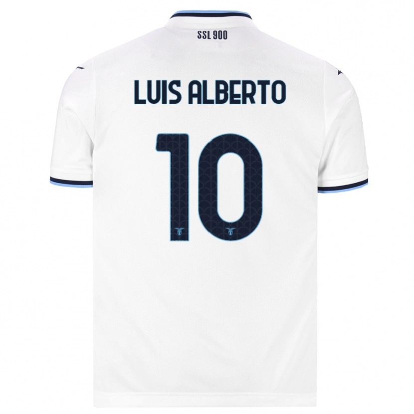 Danxen Mujer Camiseta Luis Alberto #10 Blanco Azul Marino 2ª Equipación 2026/27 La Camisa