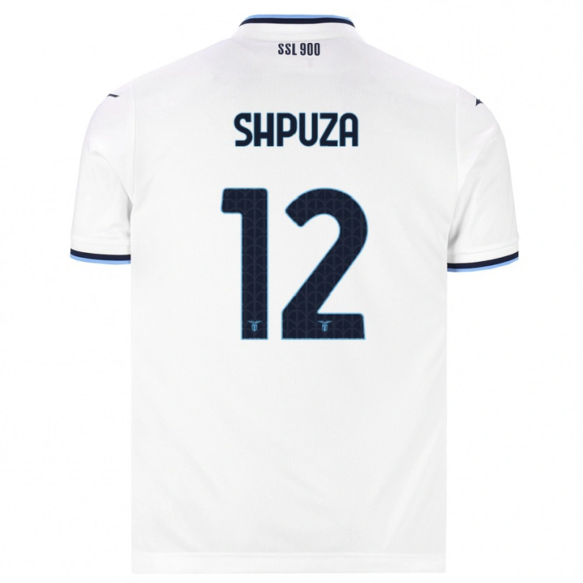 Danxen Mujer Camiseta Kleo Shpuza #12 Blanco Azul Marino 2ª Equipación 2026/27 La Camisa