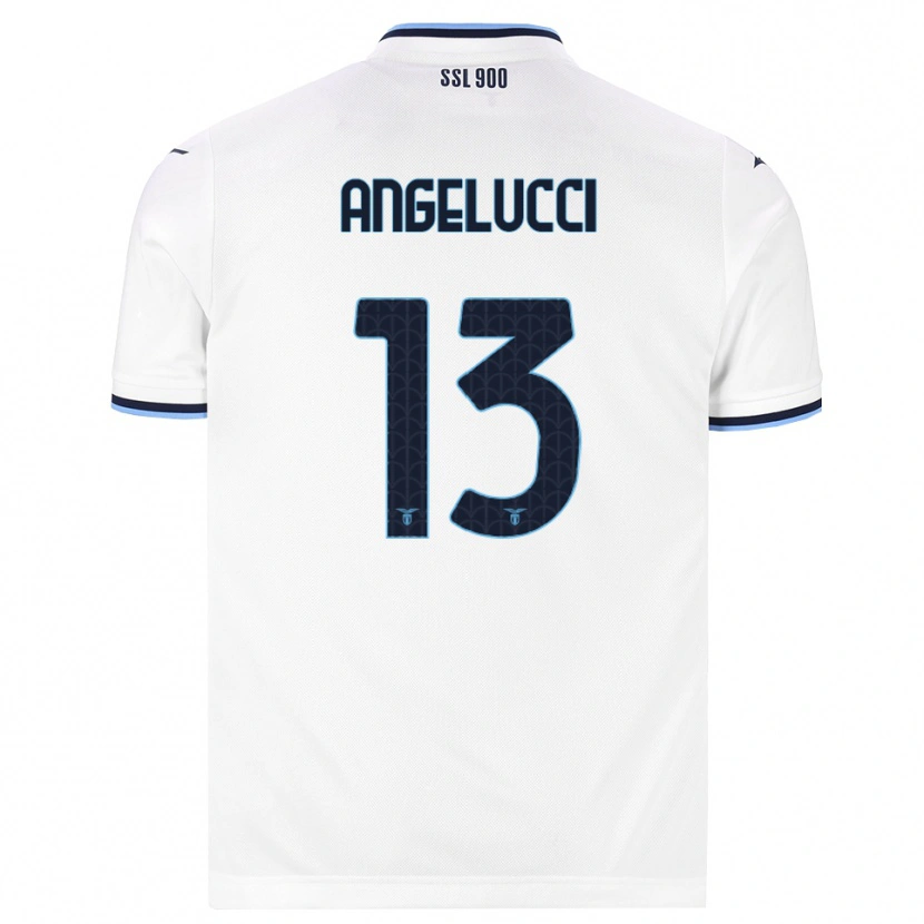Danxen Mujer Camiseta Valerio Angelucci #13 Blanco Azul Marino 2ª Equipación 2026/27 La Camisa