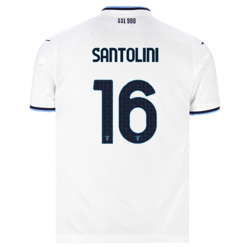 Danxen Mujer Camiseta Emanuele Santolini #16 Blanco Azul Marino 2ª Equipación 2026/27 La Camisa