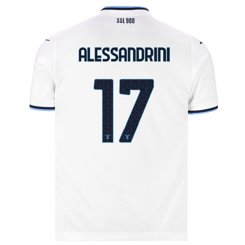 Danxen Mujer Camiseta Fabrizio Alessandrini #17 Blanco Azul Marino 2ª Equipación 2026/27 La Camisa