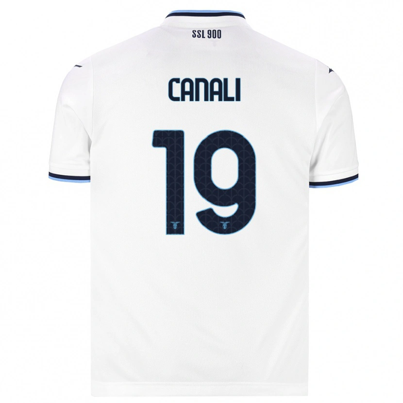 Danxen Mujer Camiseta Giorgio Canali #19 Blanco Azul Marino 2ª Equipación 2026/27 La Camisa