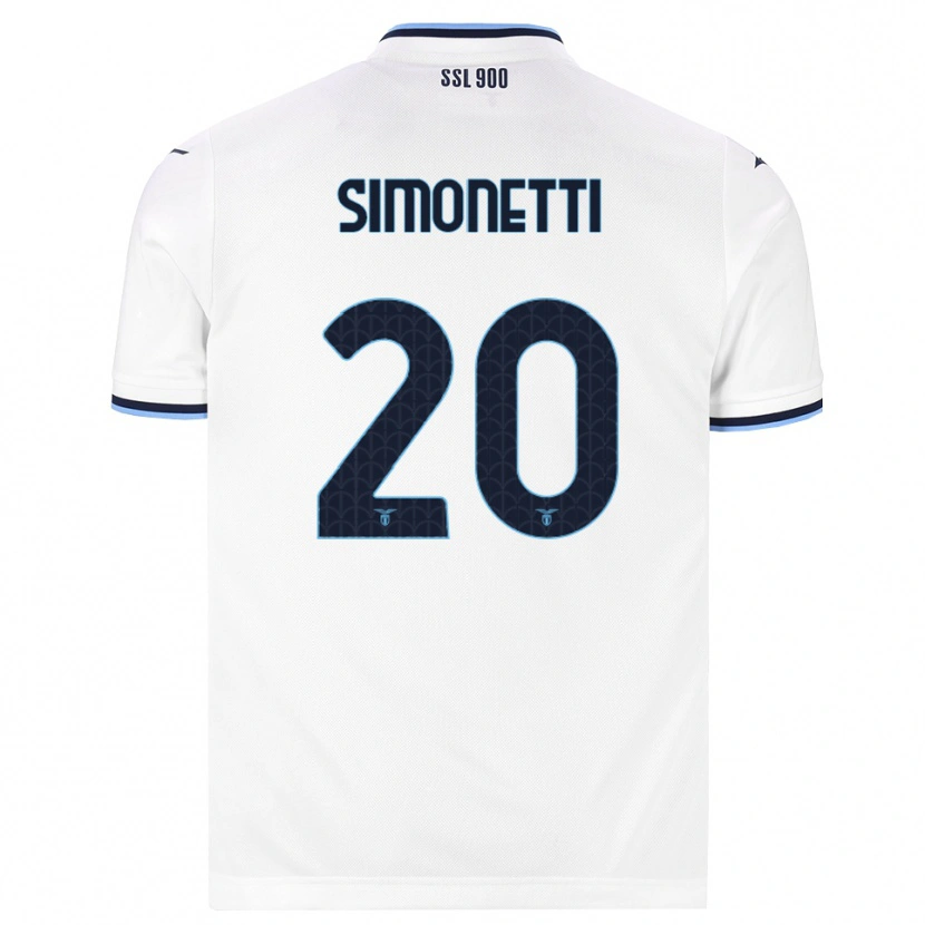 Danxen Mujer Camiseta Flaminia Simonetti #20 Blanco Azul Marino 2ª Equipación 2026/27 La Camisa