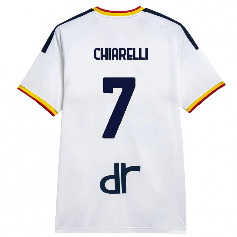 Danxen Mujer Camiseta Donato Chiarelli #7 Blanco Amarillo Rojo 2ª Equipación 2026/27 La Camisa
