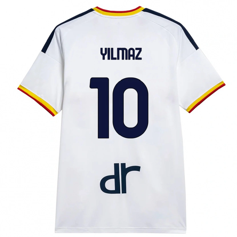 Danxen Mujer Camiseta Enes Yilmaz #10 Blanco Amarillo Rojo 2ª Equipación 2026/27 La Camisa