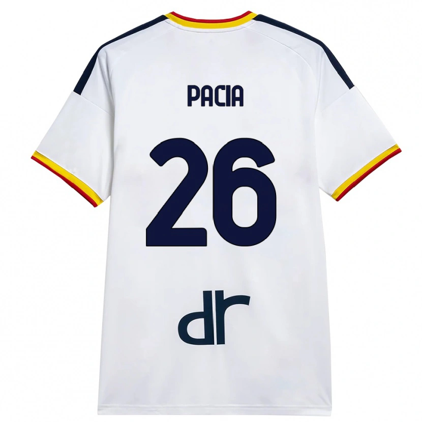 Danxen Mujer Camiseta Fabiano Pacia #26 Blanco Amarillo Rojo 2ª Equipación 2026/27 La Camisa